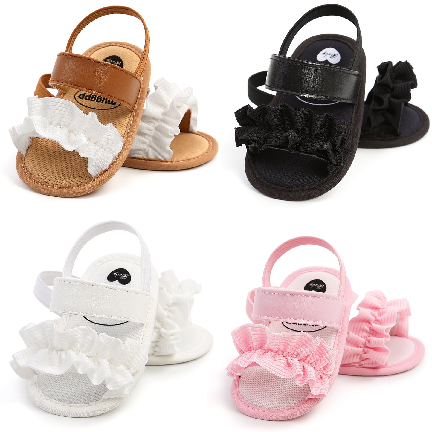 Newborn Elastic Shoes Toddler Infant Slides Baby Girl Sandals