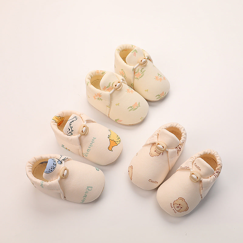 New Born Pre Walker Baby Boy Girl Sandal Shoes 0-3 Cotton Sole