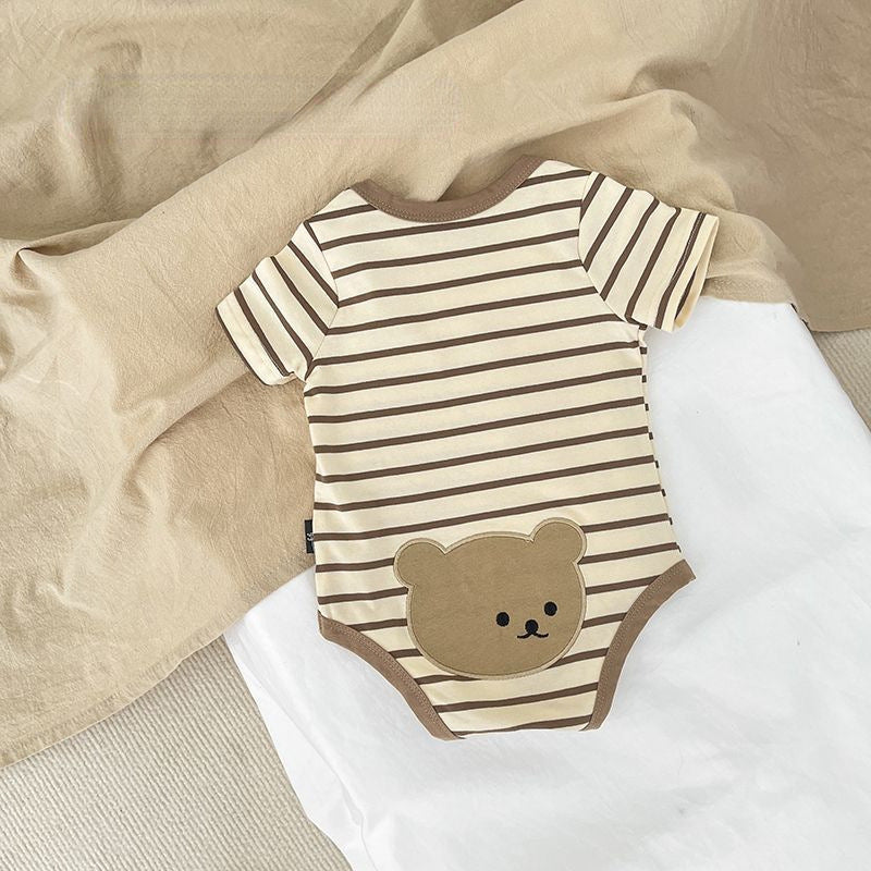 Unisex Footless Romper Jumpsuit Newborn Baby Boys/Girls One-Piece Outfit Button