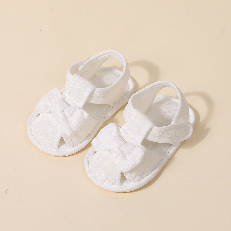 Non-Slip Shoes Baby Walking 1 Year Baby Sandal Shoes New Embroidered fabric sandals