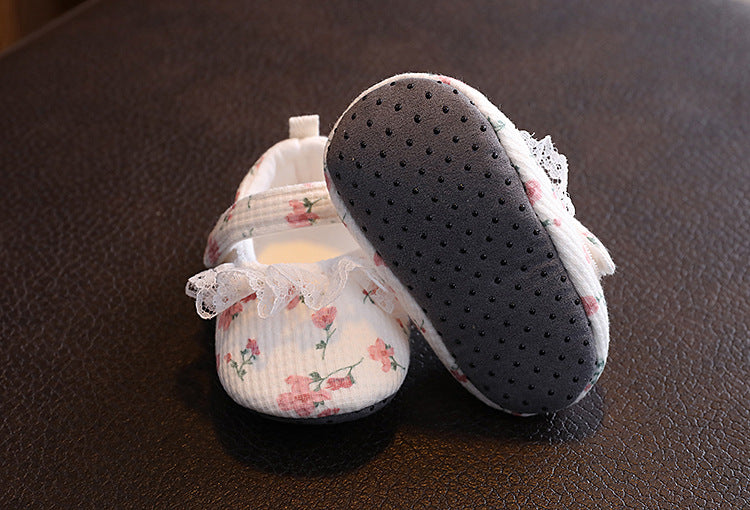 Summer Baby Lace Flower Sandals Newborn Breathable Soft Sole Shoes