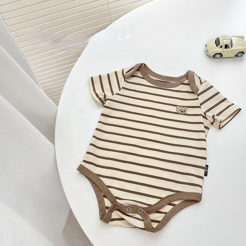 Unisex Footless Romper Jumpsuit Newborn Baby Boys/Girls One-Piece Outfit Button