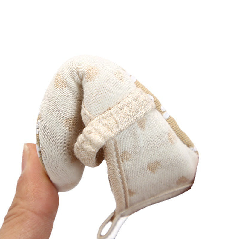 Star and Spot Print Soft Baby Girls Boys Shoes With Elastic Band For Babies learn to Walk