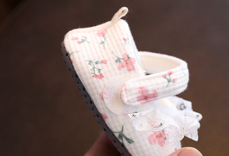 Summer Baby Lace Flower Sandals Newborn Breathable Soft Sole Shoes