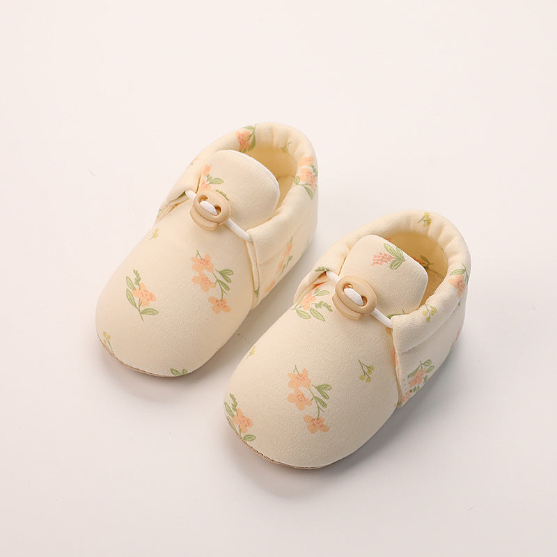New Born Pre Walker Baby Boy Girl Sandal Shoes 0-3 Cotton Sole