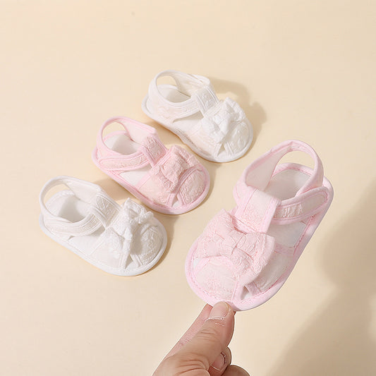 Non-Slip Shoes Baby Walking 1 Year Baby Sandal Shoes New Embroidered fabric sandals