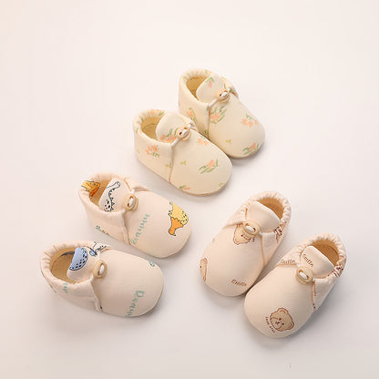 New Born Pre Walker Baby Boy Girl Sandal Shoes 0-3 Cotton Sole