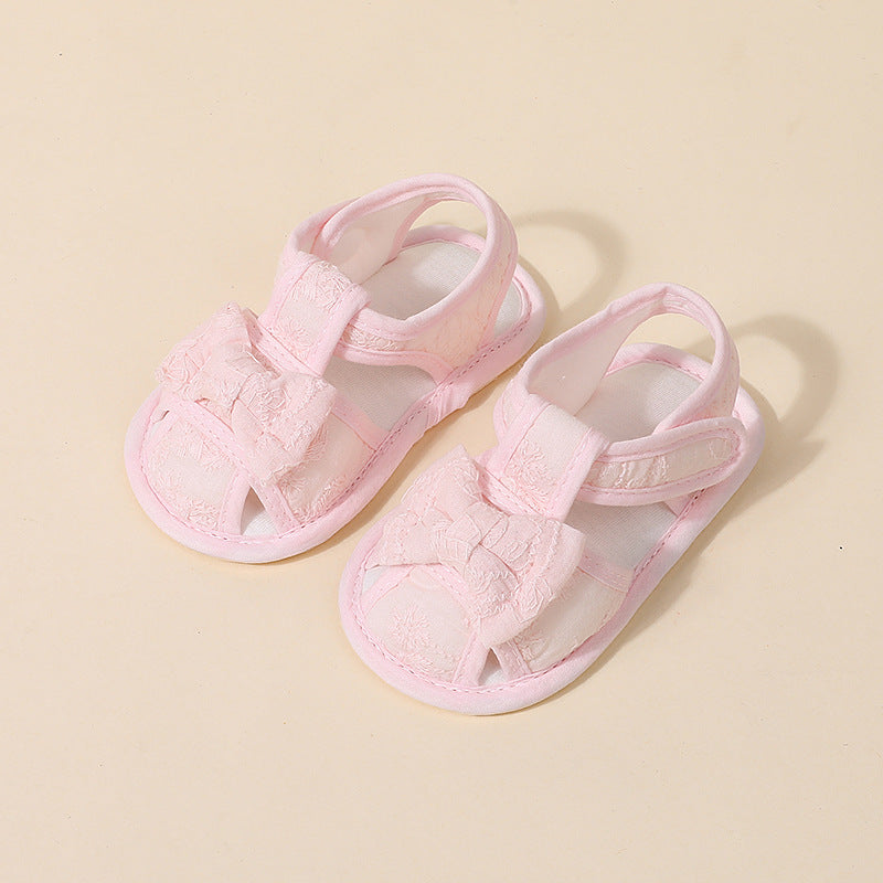 Non-Slip Shoes Baby Walking 1 Year Baby Sandal Shoes New Embroidered fabric sandals