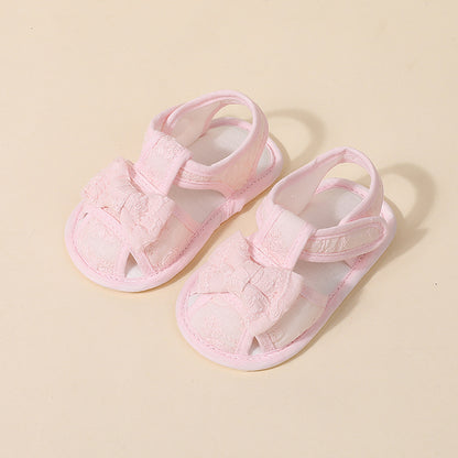 Non-Slip Shoes Baby Walking 1 Year Baby Sandal Shoes New Embroidered fabric sandals