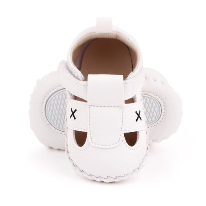 Newborn Baby PU Leather Sandals Summer Infant Baby Girl Boy Hollow Soft-Soled Anti-slip First Walkers Toddle Kid Shoes